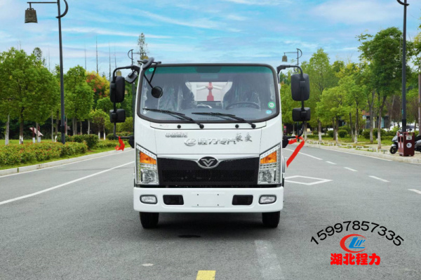 重汽豪曼藍牌勾臂垃圾車